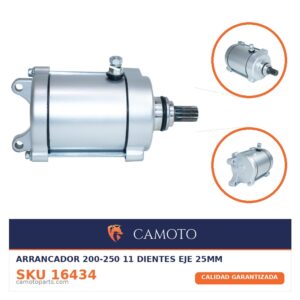 Arrancador 200-250 11 Dientes Eje 25mm